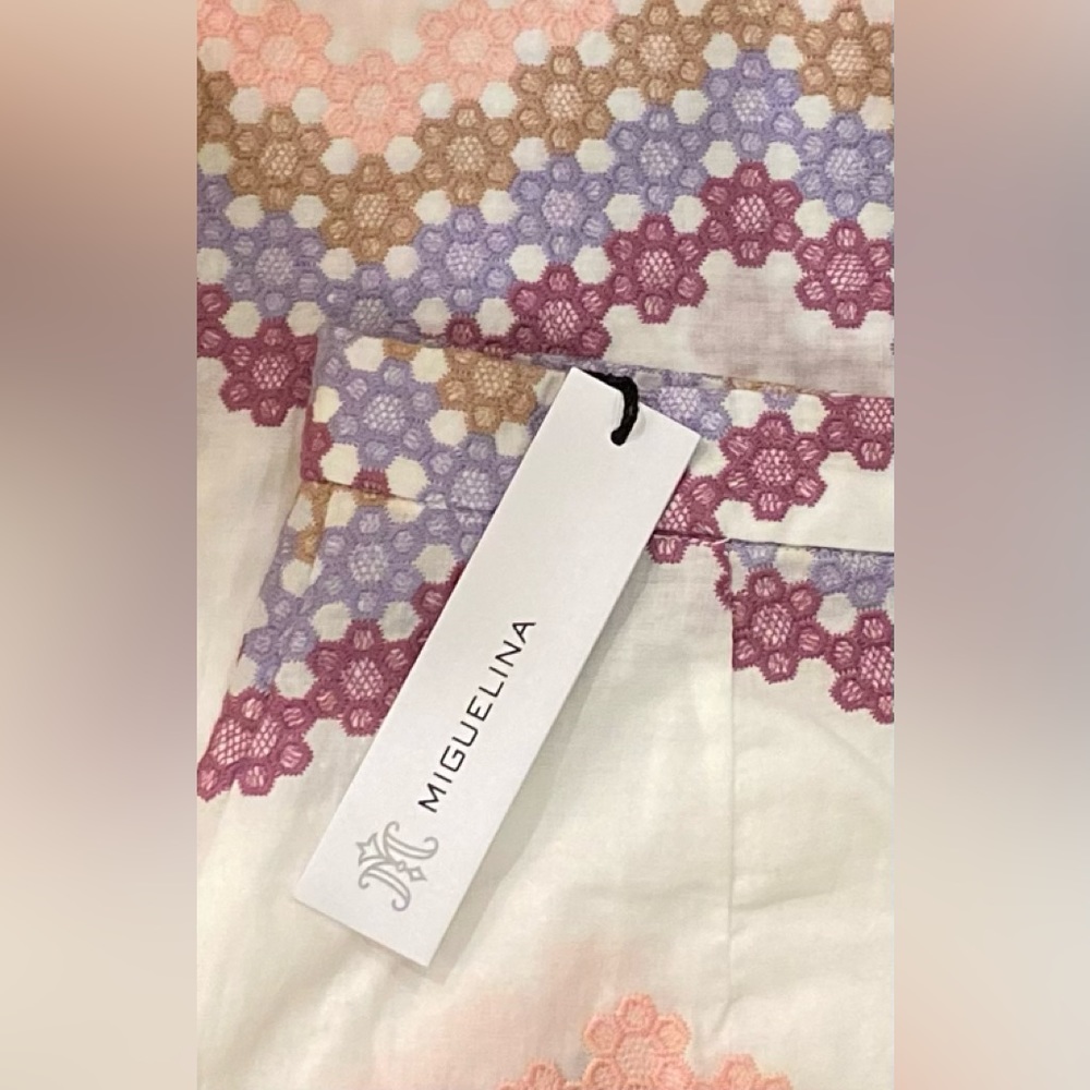 NWT *MIGUELINA” Wide Leg *Pamela* Pants … *PURPLE RAIN DAISYZIG* … Size: S - Picture 7 of 7